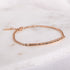 Rose gold chain bracelet