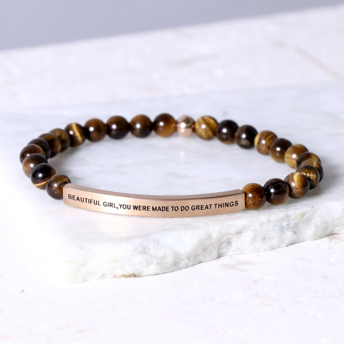 Tiger eye beaded bracelet