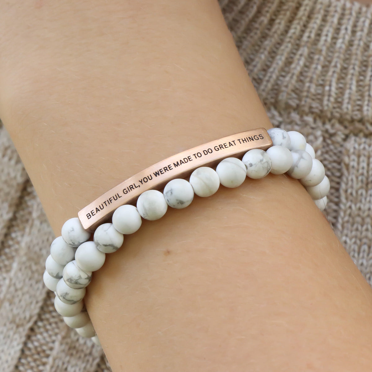 Meaningful beaded bracelet
