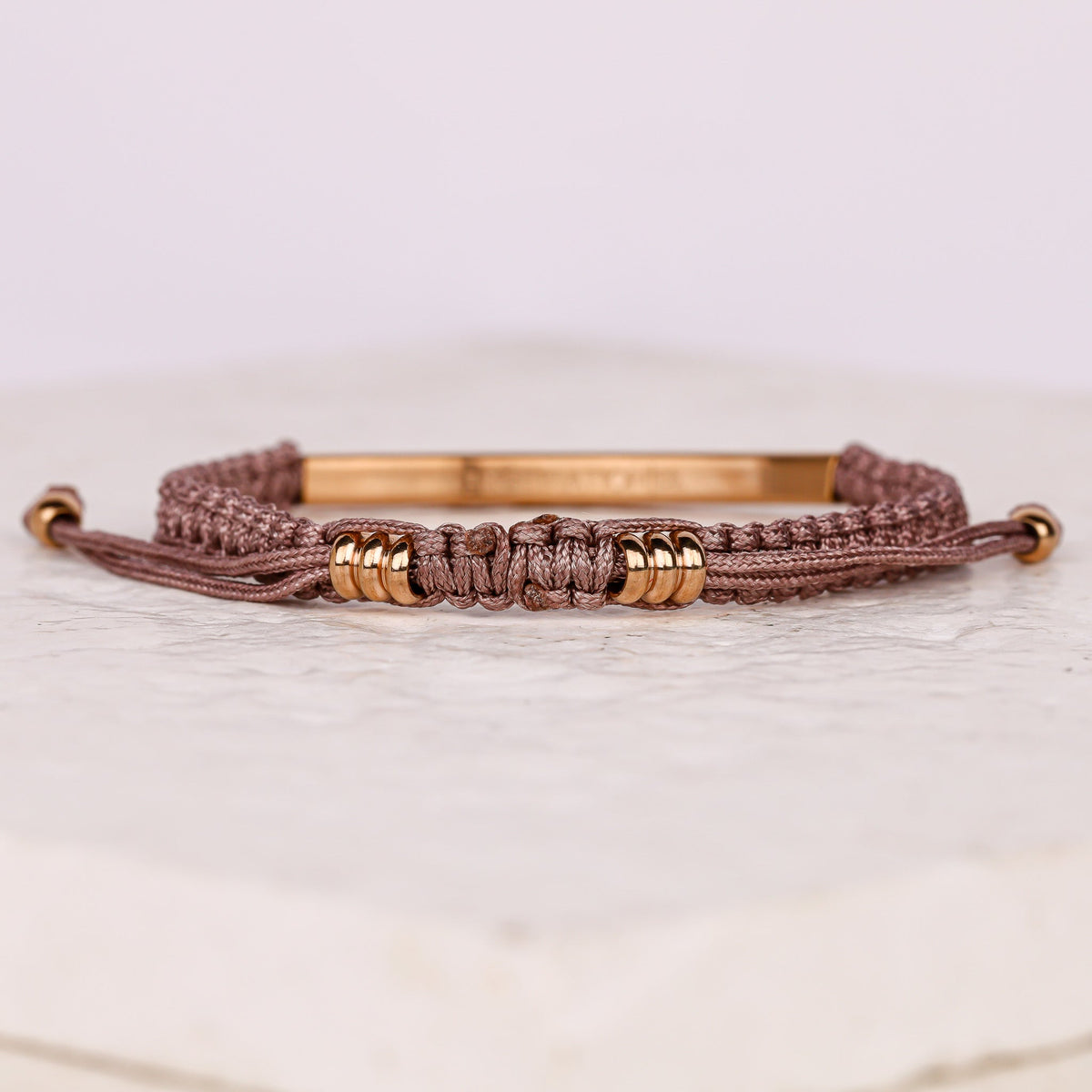 Adjustable sizing rope bracelet made in USA
