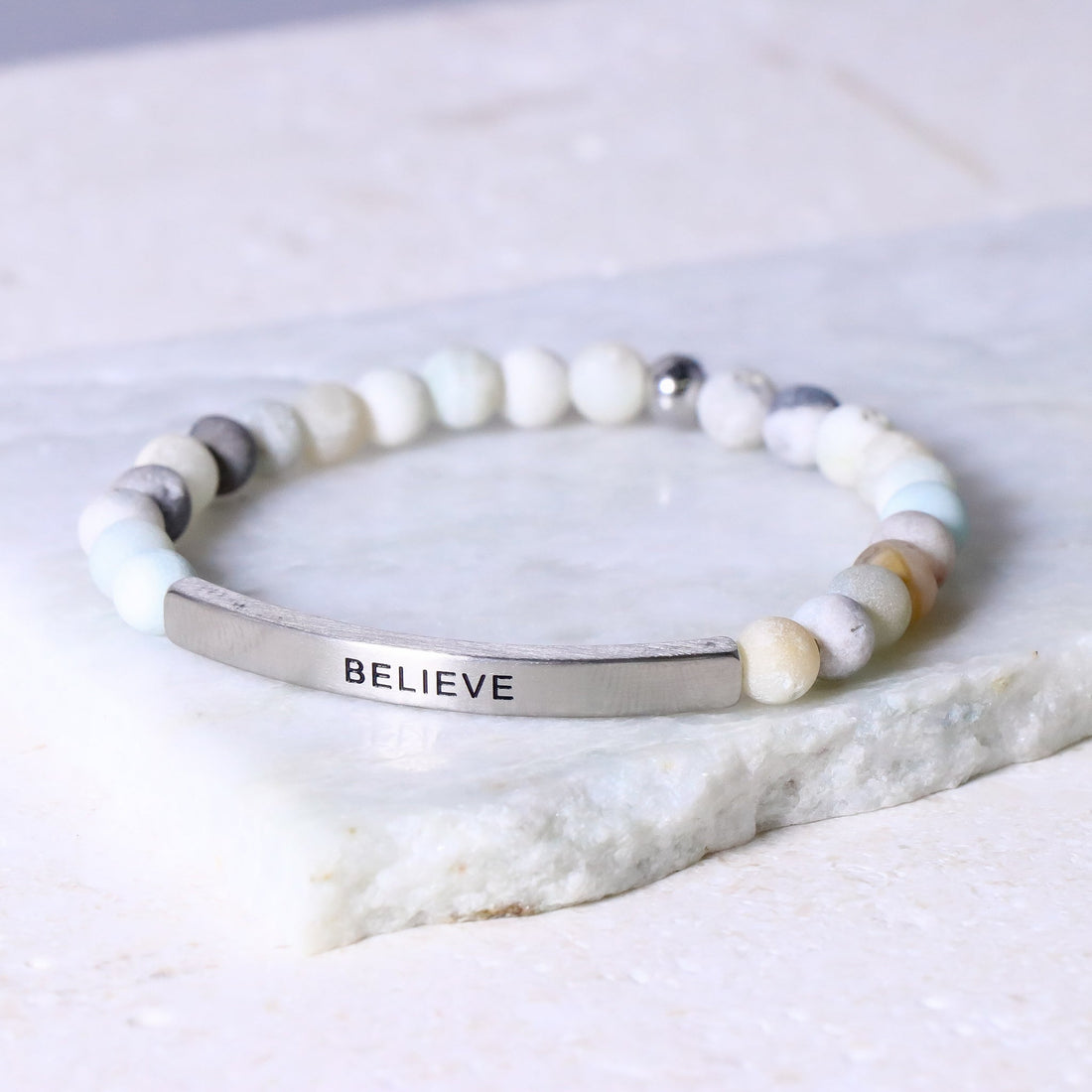 Inspirational message bracelet