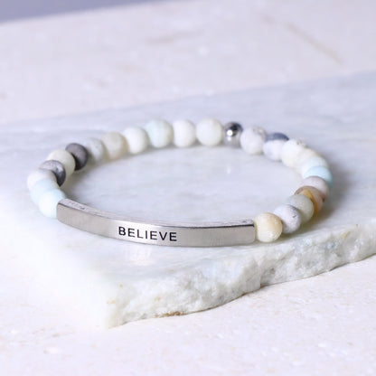 Inspirational message bracelet