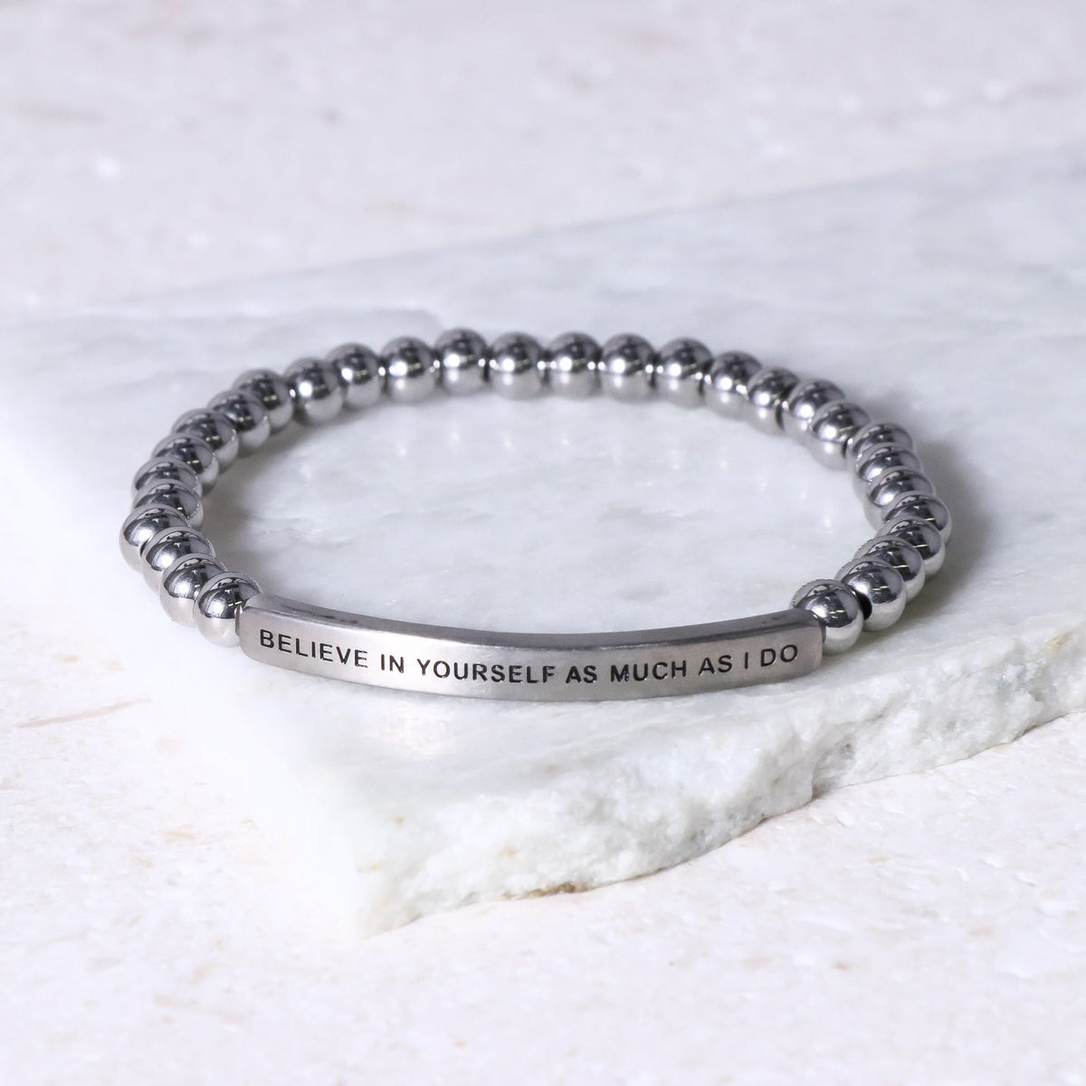 Meaningful engraved bracelet 