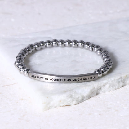 Meaningful engraved bracelet 