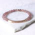 Gemstone engraved bracelet