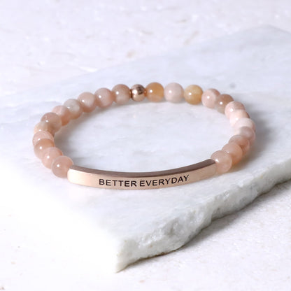 Affirmation engraved bracelet