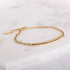 Engraved gold chain bracelet