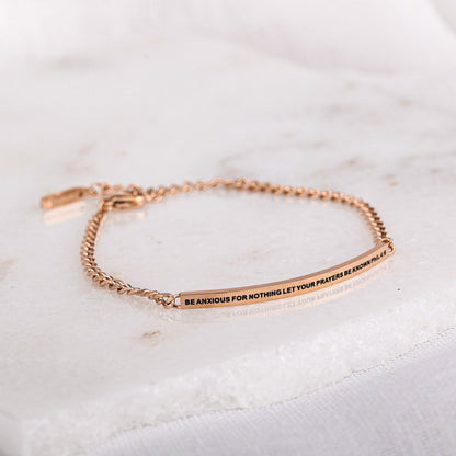 rose gold adjustable chain bracelet