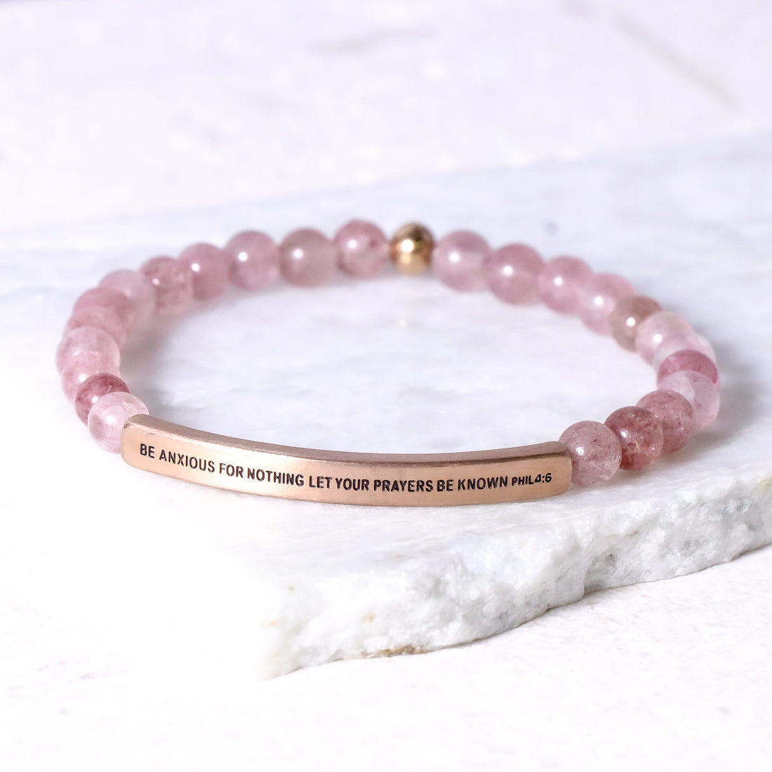 Inspirational beaded bracelet
