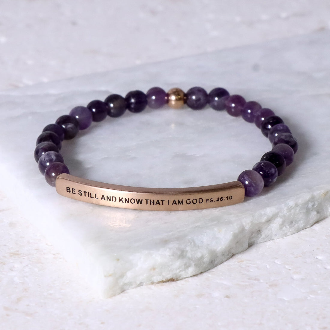 Engraved scripture bracelet