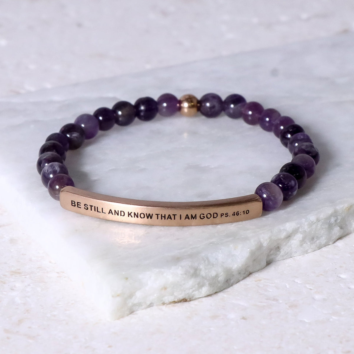 Engraved scripture bracelet