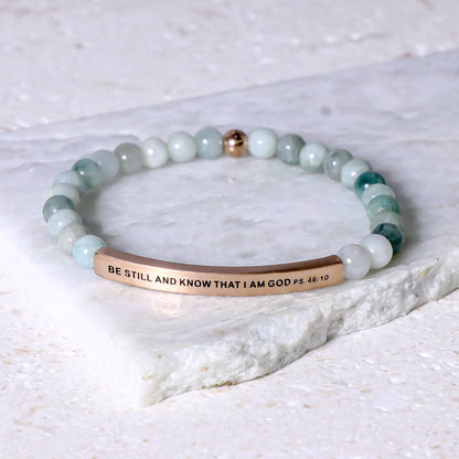 Meaningful engraved faith bracelet