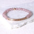 Beaded engraved quartz bracelet made in the USA