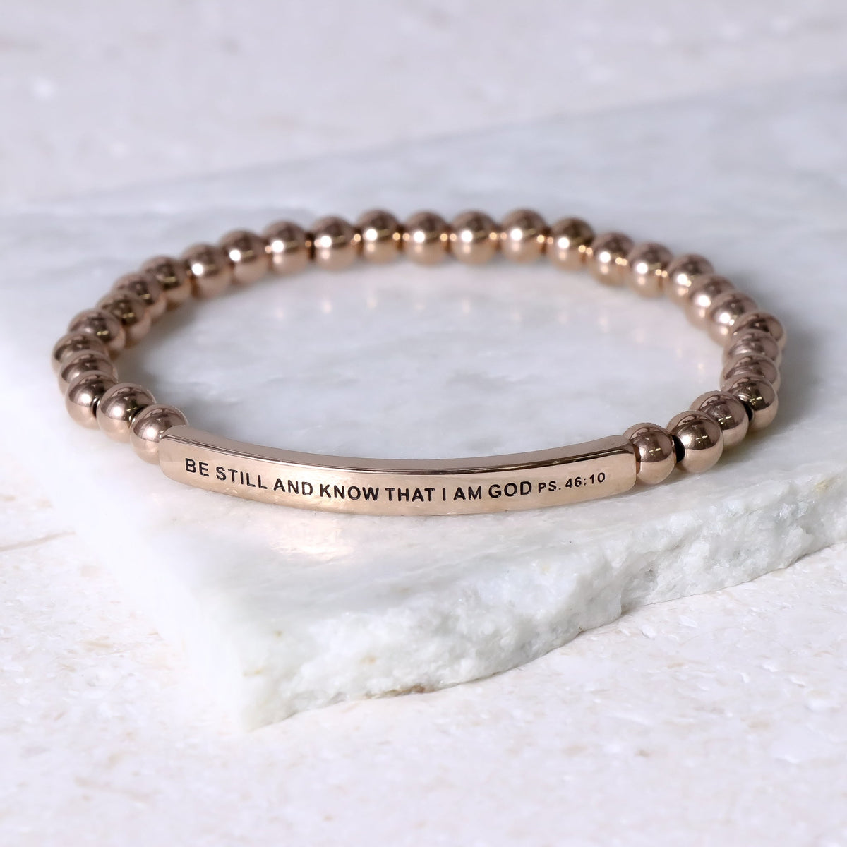 Rose gold beaded jewelry