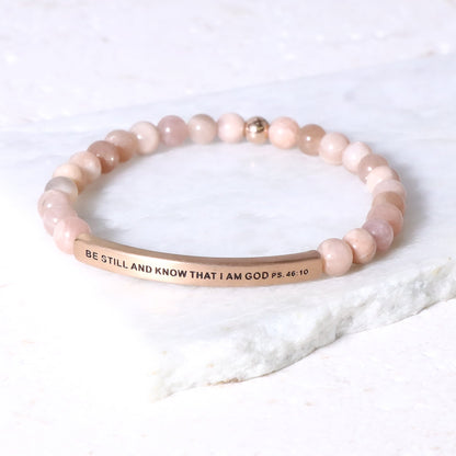 Engraved bracelet with bible verse