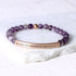 Meaningful bracelet with amethyst beads
