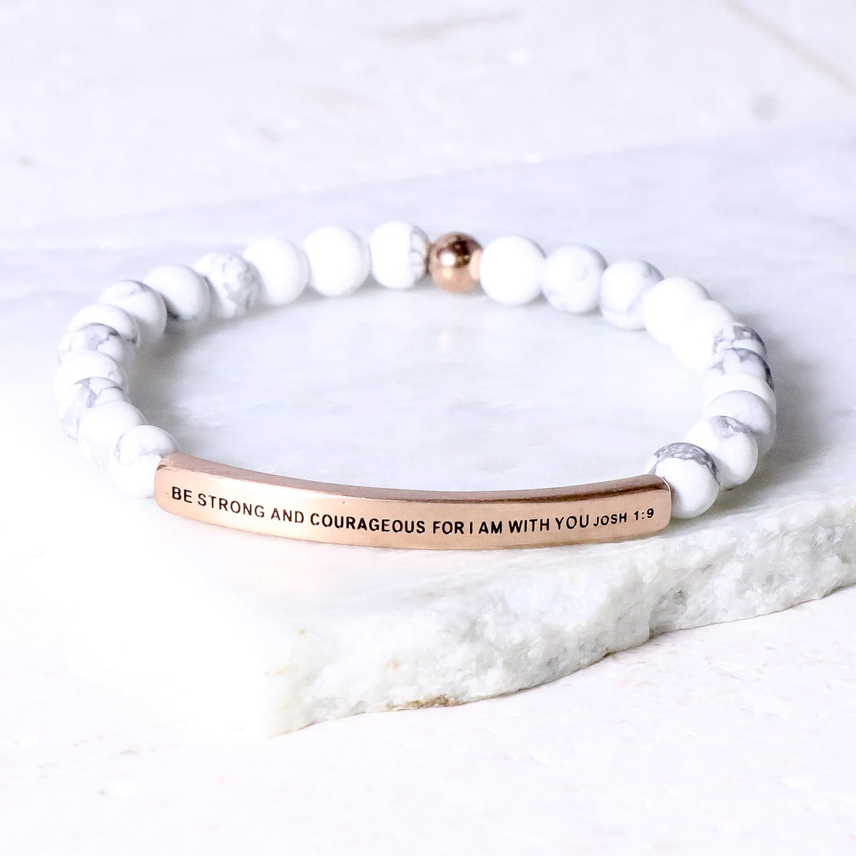 Message bracelet with bible verse engraving