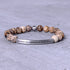 I AM WITH YOU ALWAYS engraved beaded bracelet