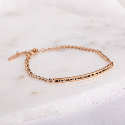 rose gold adjustable chain bracelet