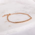 rose gold adjustable chain bracelet