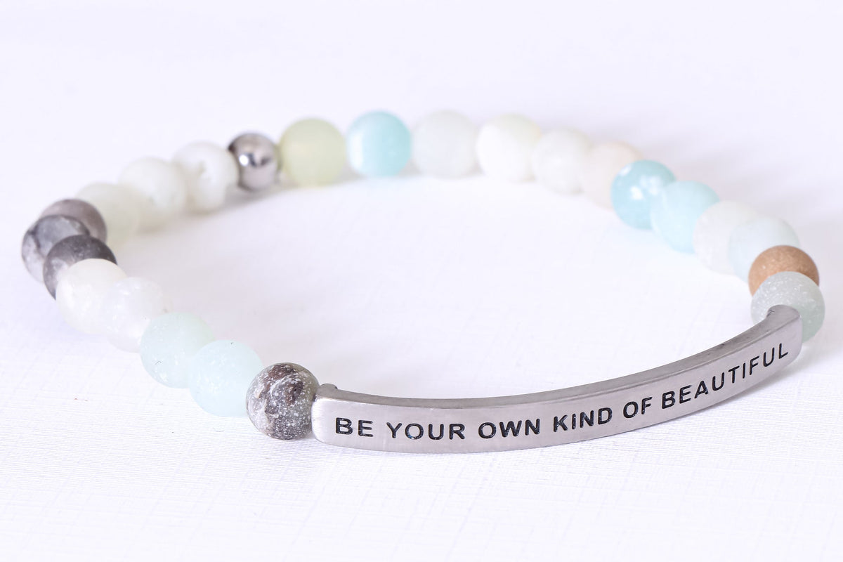 Natural earth stone bracelet made in USA