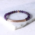 earth stone engraved beaded bracelet