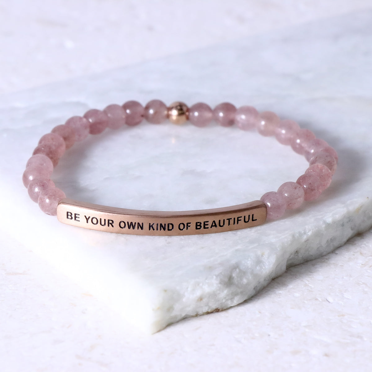 Beaded bracelet for women with positive message