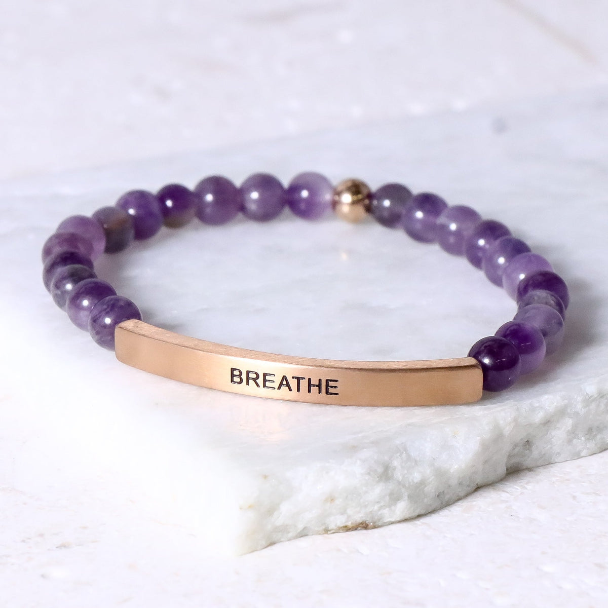 Amethyst gemstone bracelet