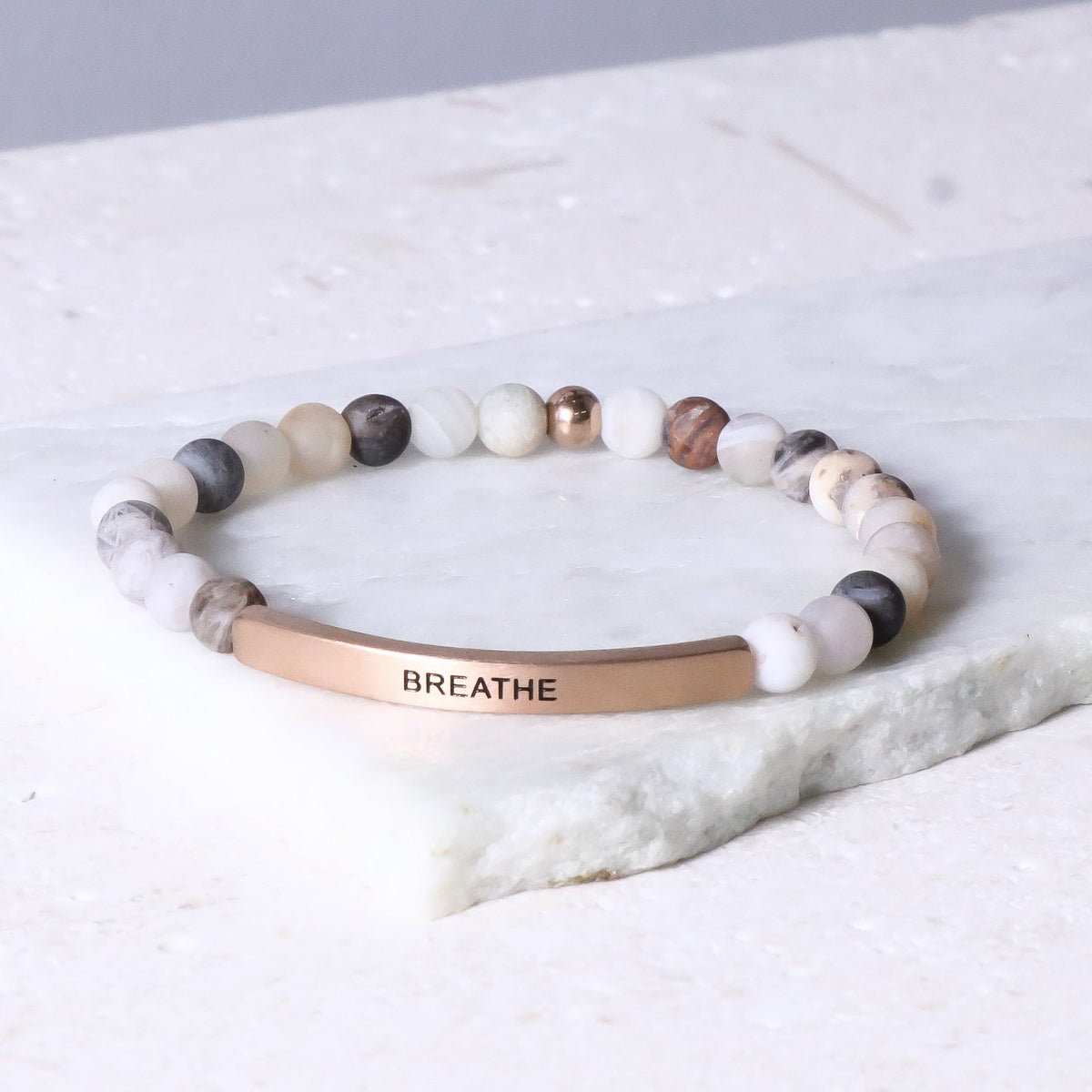 Engraved affirmation bracelet