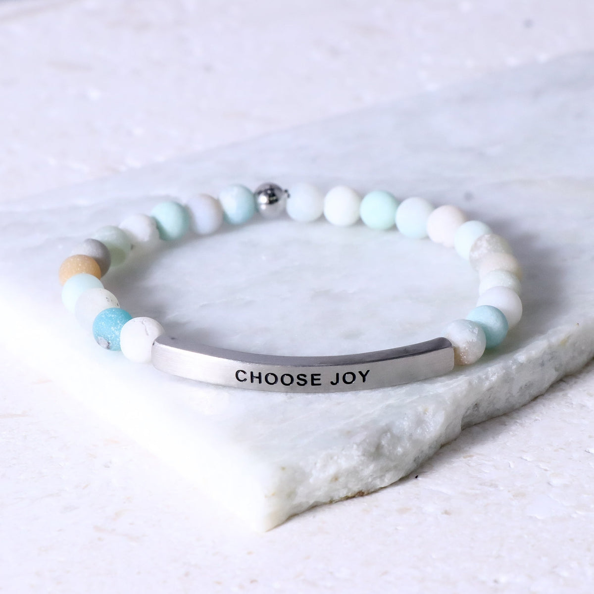 Engraved message bracelet