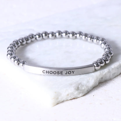 Meaningful engraved bracelet