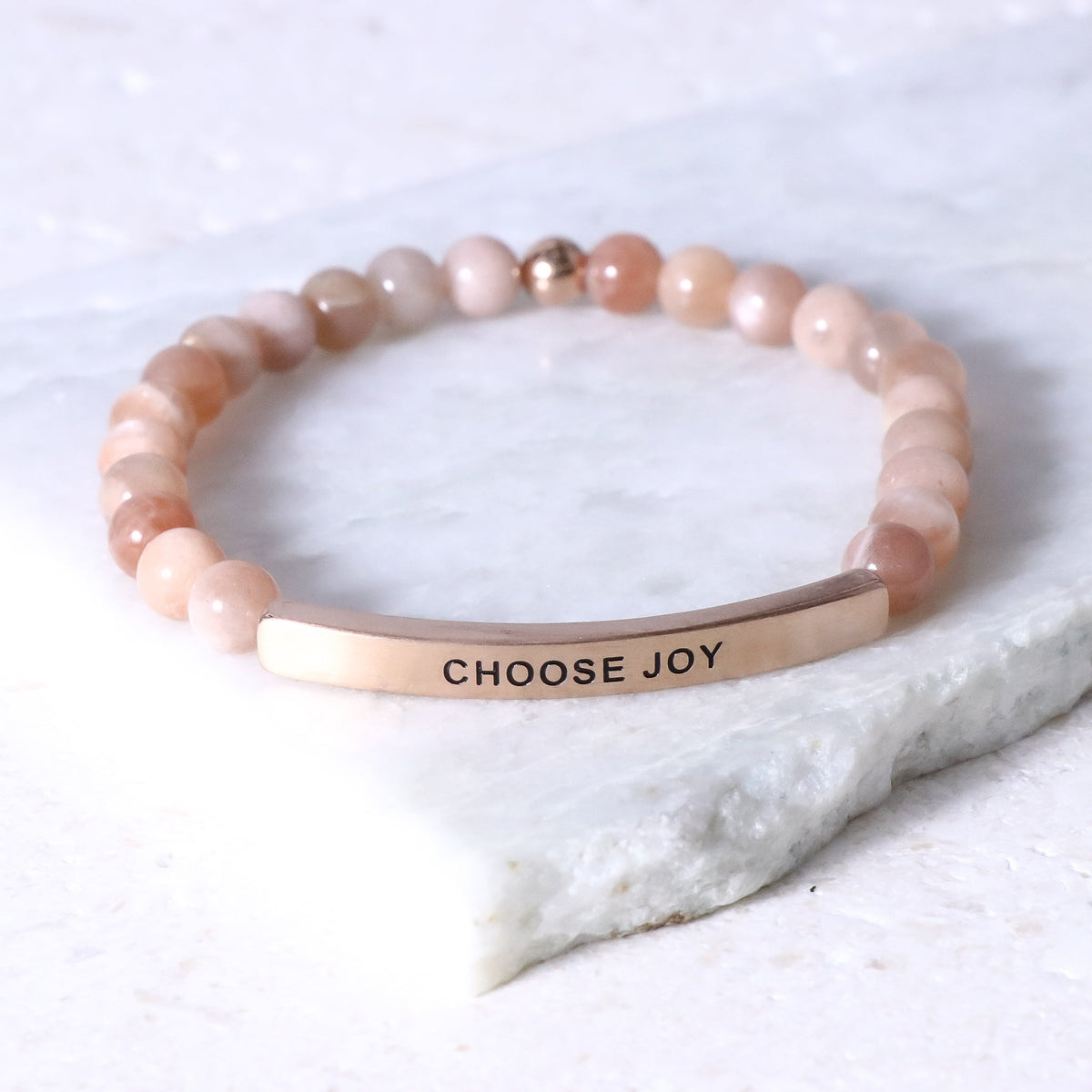 Gemstone beaded bracelet made in USA