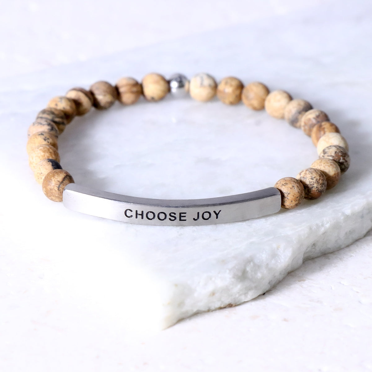 Beaded affirmation bracelet