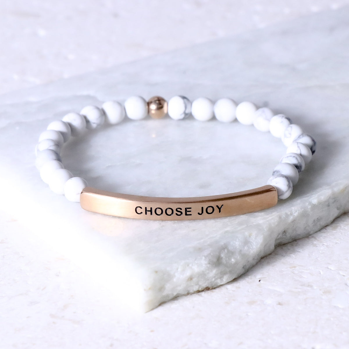 Beaded earth stone bracelet