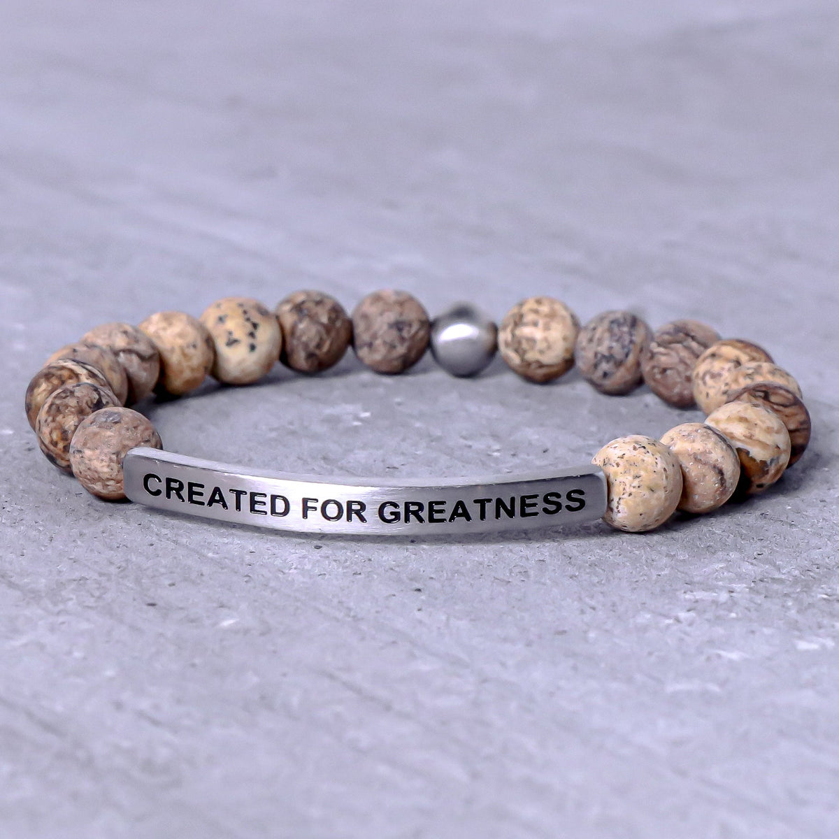 Engraved inspiration bracelet for men