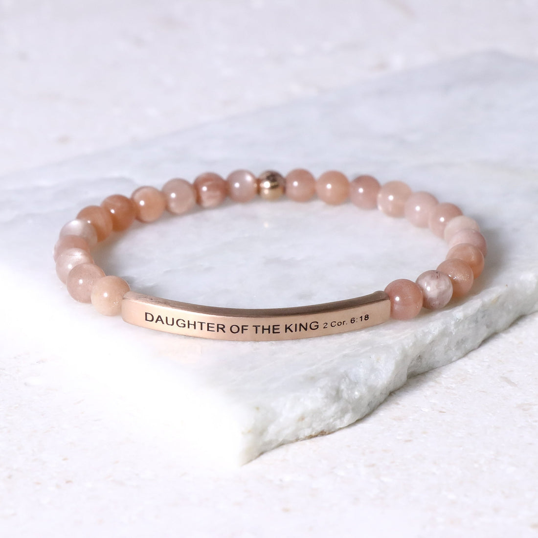 Inspiring engraved bracelet