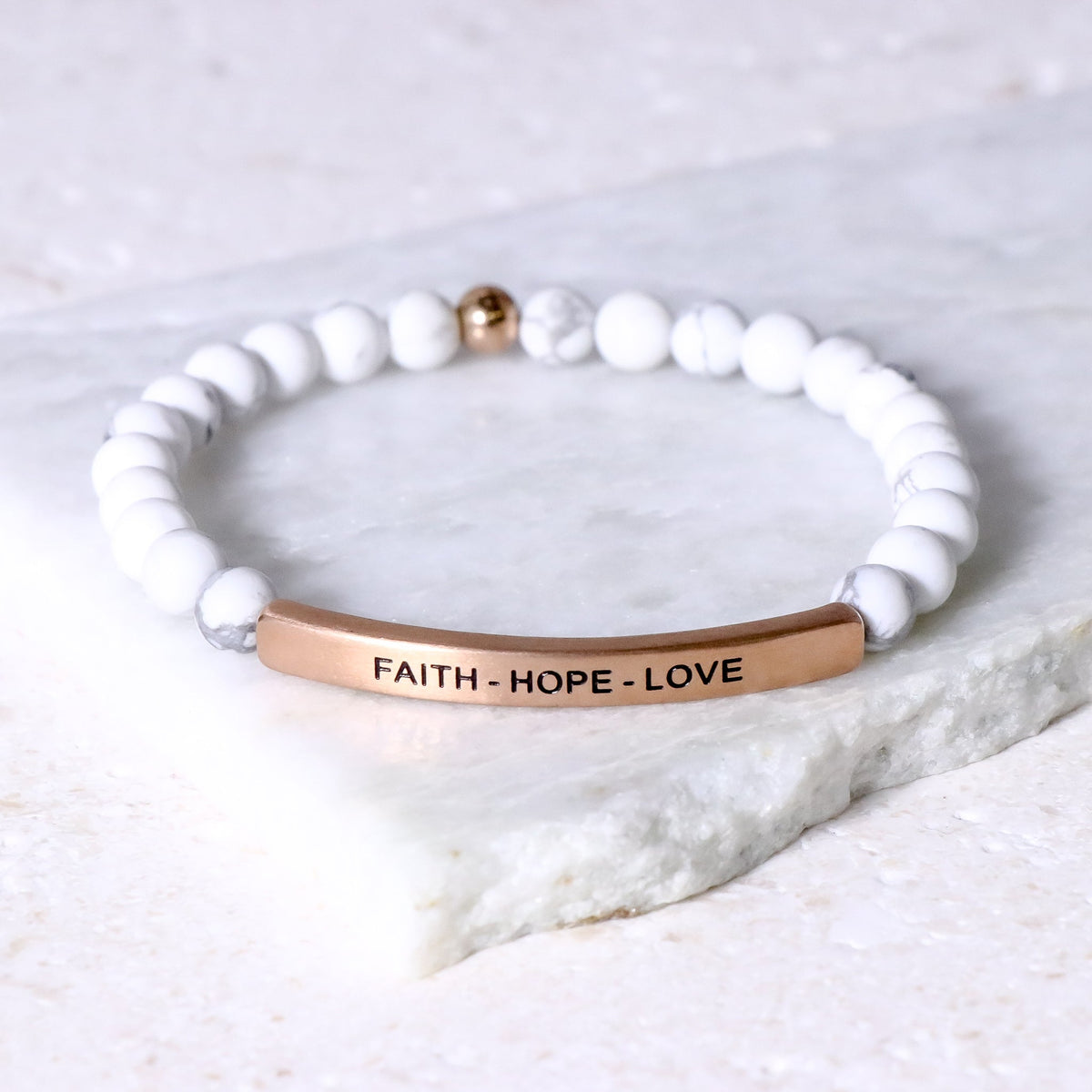 Beaded christian bracelet