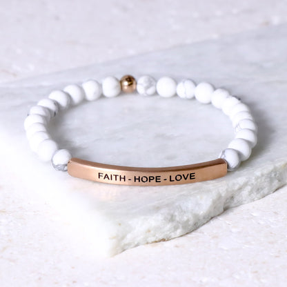 Beaded christian bracelet