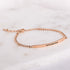 engraved inspirational rose gold bracelet
