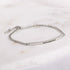 silver chain bracelet with engraved message