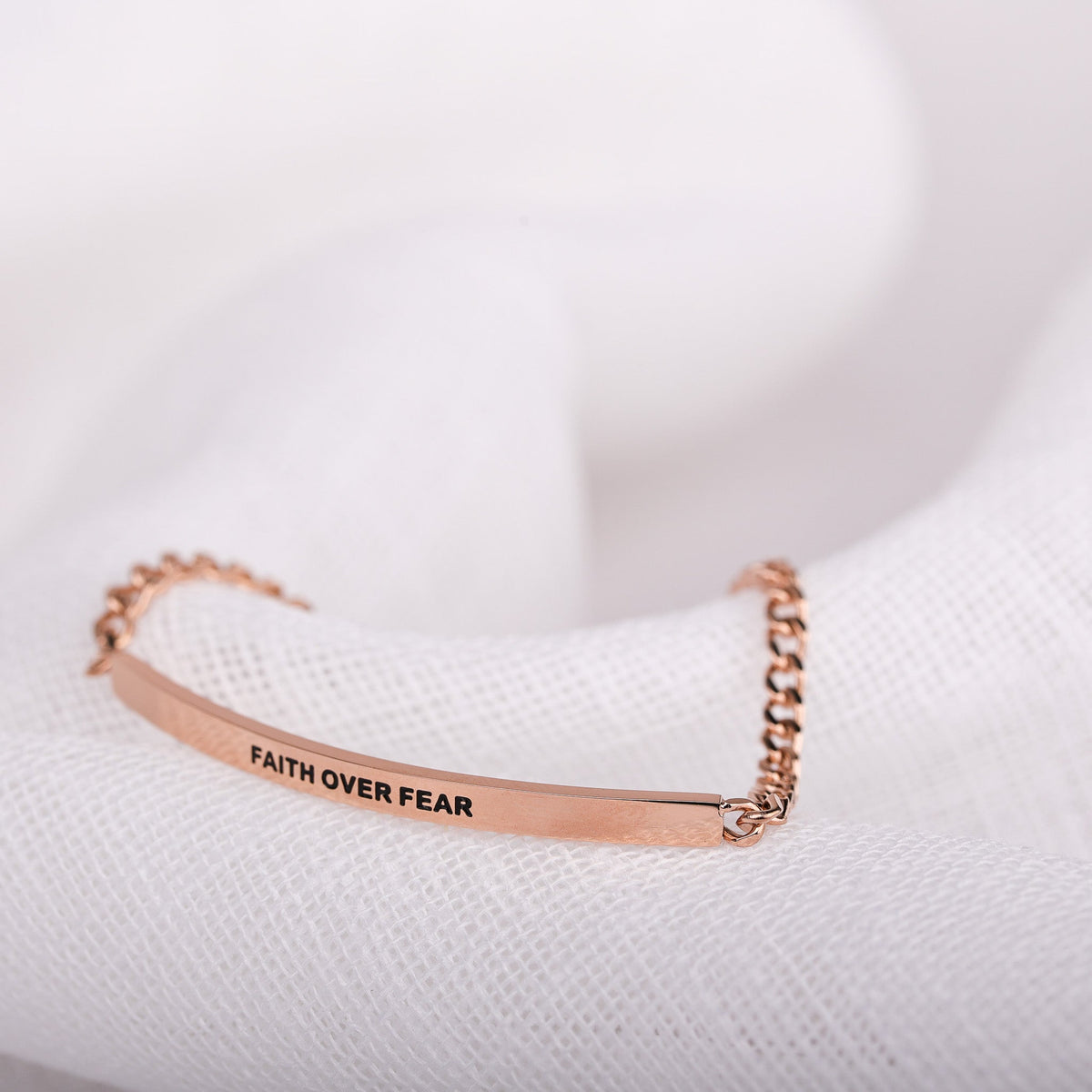 adjustable rose gold chain bracelet for women