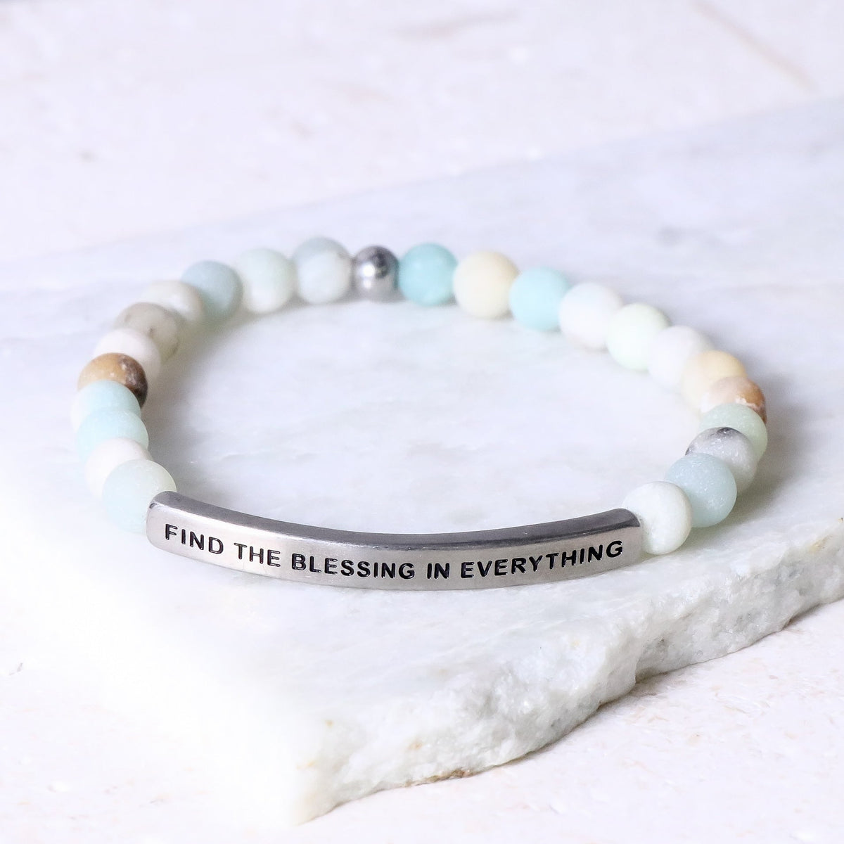 Gemstone beaded bracelet