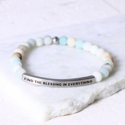 Gemstone beaded bracelet