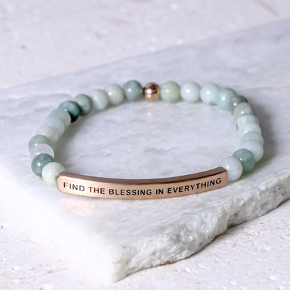 Inspiring beaded bracelet