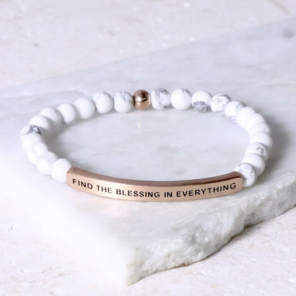 Inspiring engraved bracelet