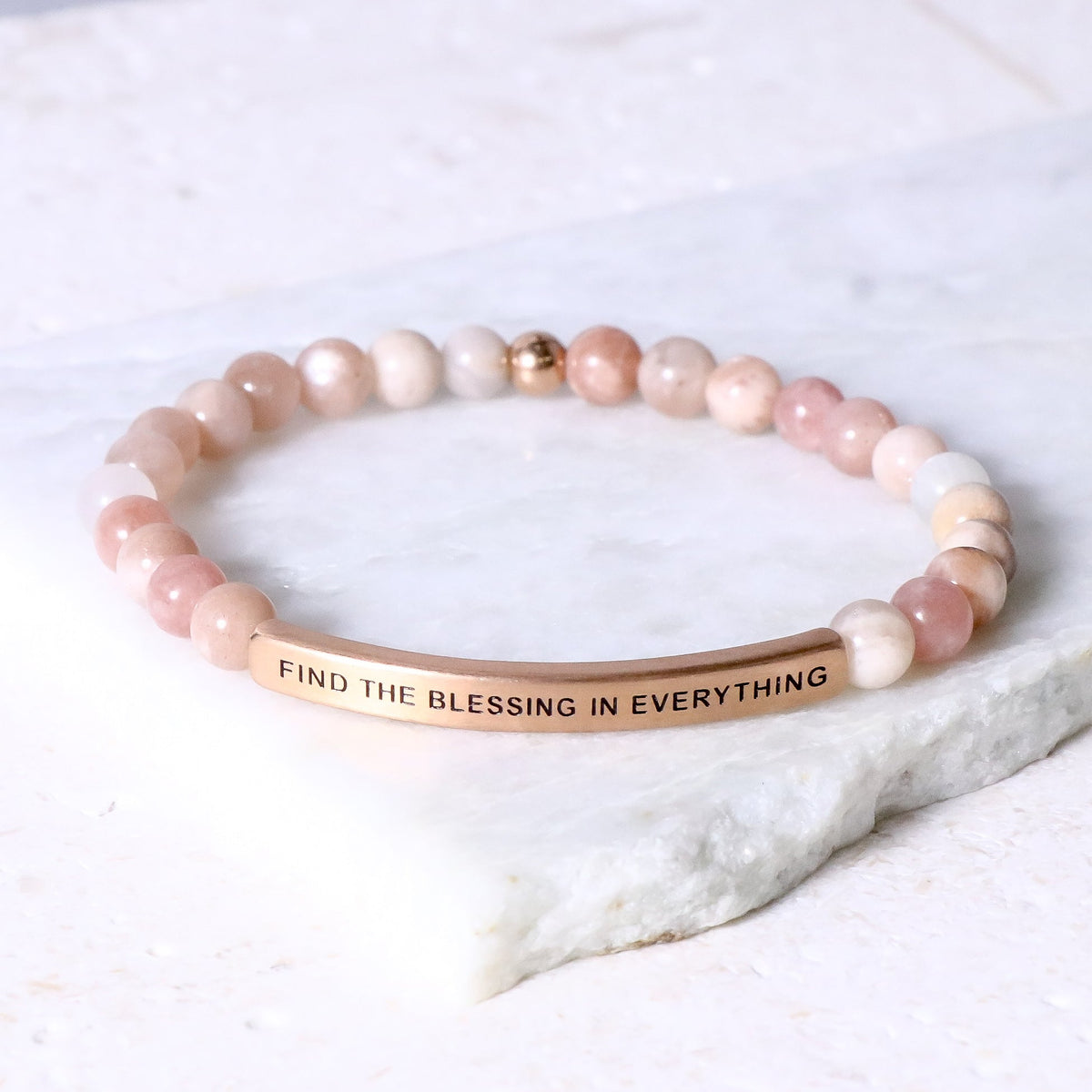 FIND THE BLESSING IN EVERYTHING beaded bracelet