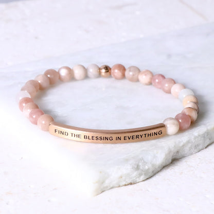 FIND THE BLESSING IN EVERYTHING beaded bracelet