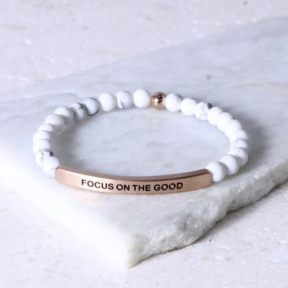 earth stone beaded bracelet