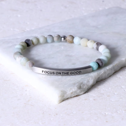 Positive message bracelet