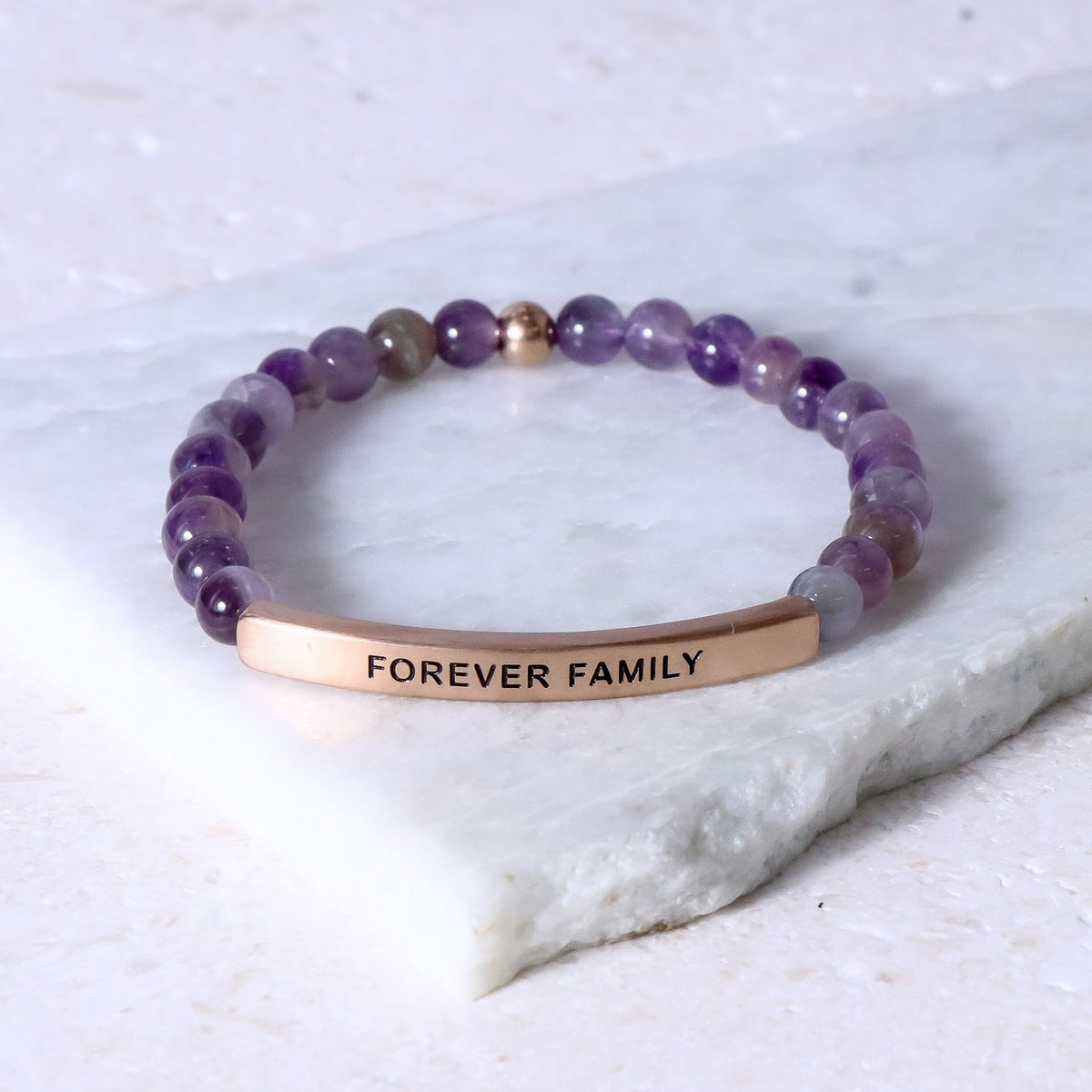 Engraved inspirational bracelet